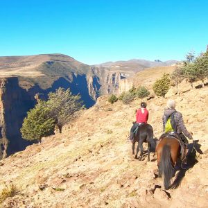 pony trekking in Lesotho semonkong